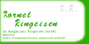 kornel ringeisen business card